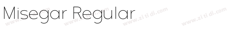 Misegar Regular字体转换